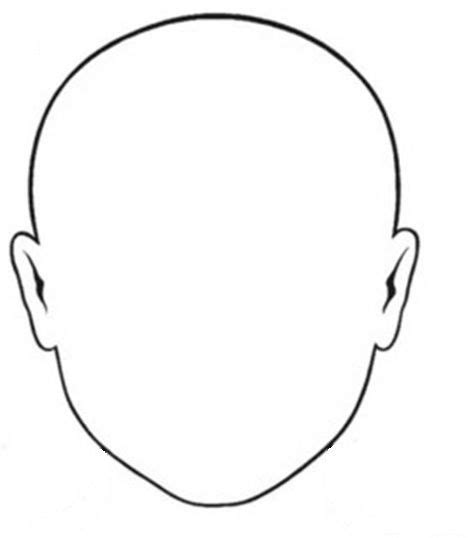 blank face coloring pages face template face stencils