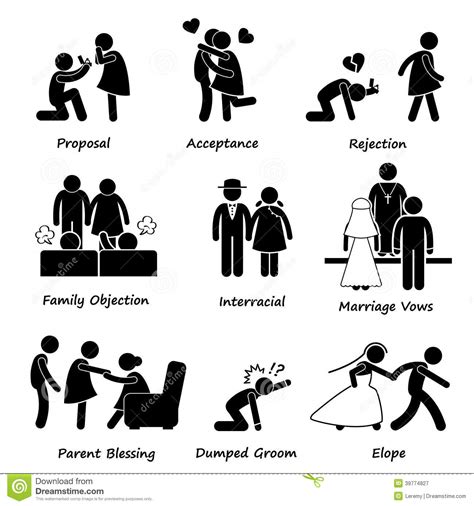 love couple marriage problem difficulty cliparts stock