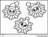 Coloring Snowflake Pages Kids Preschoolers Print Snowflakes Color Printable Christmas Face Snowman Clipart Ginormasource Happy Library Popular sketch template
