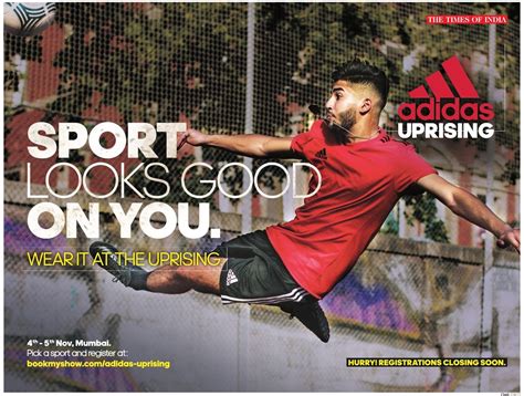 adidas uprising sportlooks good   ad times  india mumbai    ads adidas sports