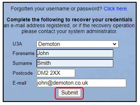 recovering  forgotten username  password ua beacon