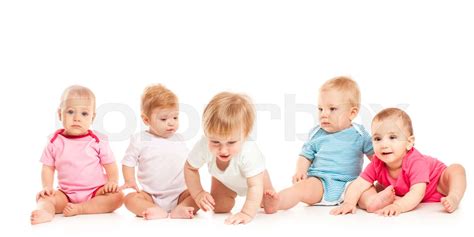 babies isolated stock image colourbox