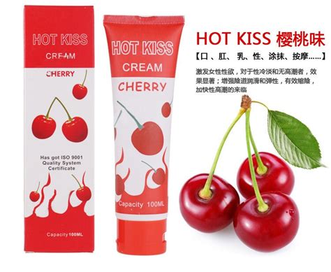 sex products hotkiss 100ml cherry fruit edible lubricant lubricants
