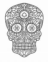 Mandala Skull Coloring Pages Getcolorings Printable sketch template