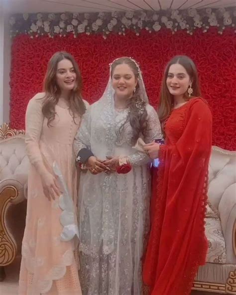 Aiman Khan And Minal Khan The Most Adorable Twins Attends Cousin Sarah