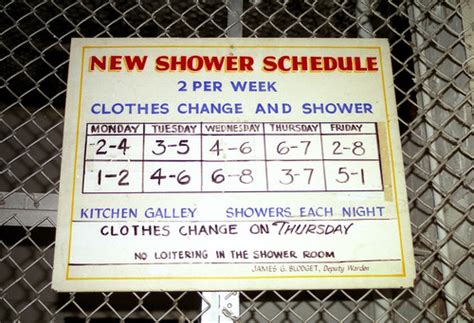 shower schedule  photo  flickriver