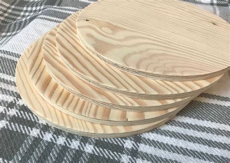 plywood wooden  blanks hand cut  thick etsy