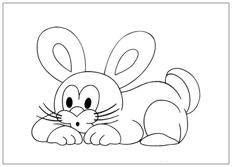 coloring page  rabbit