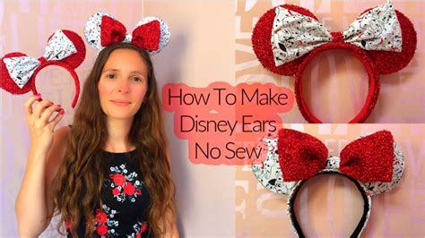 disney ears templates included  sew youtube