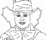 Hatter Mad Coloring Pages Getdrawings sketch template