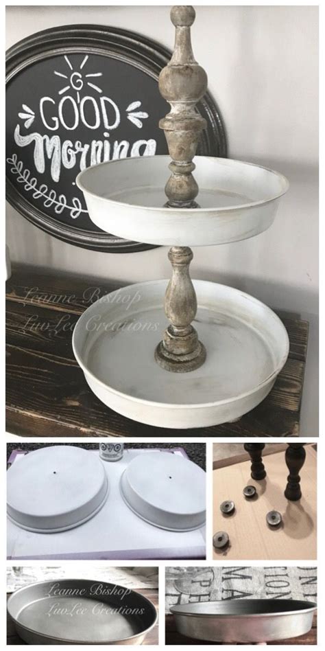 easy diy tiered tray    checkout  facebook page