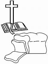 Bread Life Coloring Pages Colouring Clip John Clipart Bible Template sketch template
