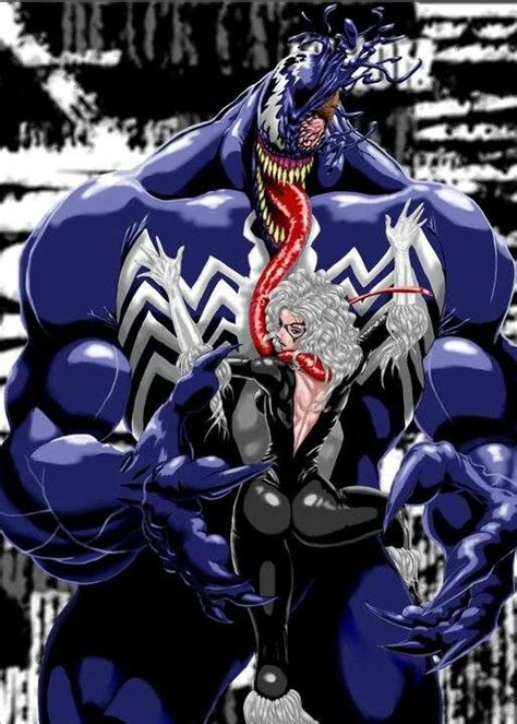 venom and blackcat venom cartoons comics