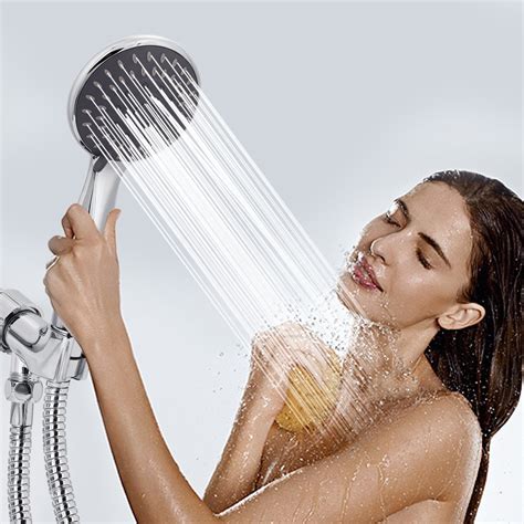 briout handheld shower head high pressure 5 spray settings massage spa