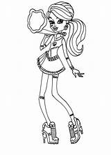 Monster High Frankie Coloring Pages Fearleading Sheet Printable Stein Print sketch template