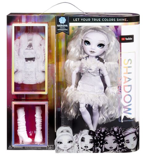 rainbow high shadow high series  shanelle onyx grayscale fashion doll