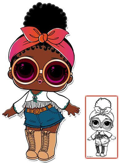 foxy lol surprise doll coloring page  images lol dolls lol