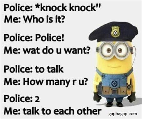200iq Minion Vs Le Police Fun Funny Funny Memes Funny  Funny