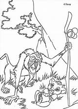 Rafiki Simba Coloring Lion King Pages Hellokids Print Color sketch template