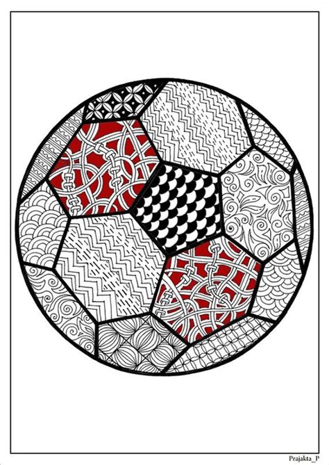 adult coloring page football coloring page  adultssoccer ball