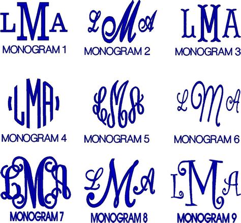 initially impressed monograms  custom embroidery