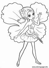 Coloring Thumbelina Barbie Pages Printable sketch template