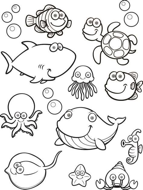printable coloring pages   sea