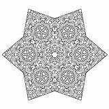 Zentangle Coloring Holiday Christmas Pages Book Mandala Stars Followers sketch template