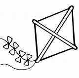 Kite Coloring Kites Alifiah Clipartmag Starklx Täältä Tallennettu sketch template