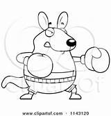 Kangaroo Boxing Cartoon Clipart Chubby Thoman Cory Vector Outlined Coloring Royalty Boxer Puppy Running Dog Cute 2021 sketch template