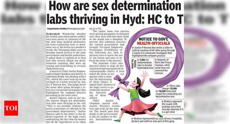 how are sex determination labs thriving in hyd hc asks govt