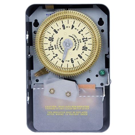 intermatic  series  amp  hour mechanical time switch  steel indoor enclosure gray