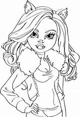 Coloring Monster High Pages Girls Sheets Chibi Dolls Clawdeen Wolf Girl Printable Print Dibujos Kids Scary Drawing Colouring Para Colorear sketch template