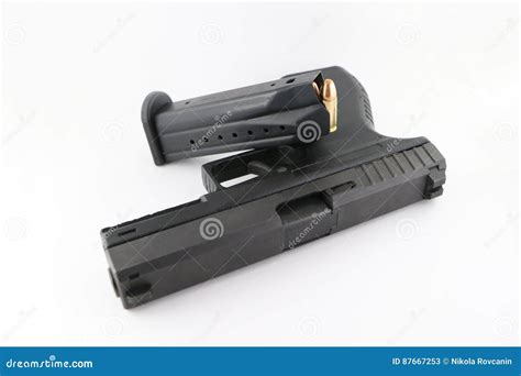 pistol   magazine stock image image  model firearm