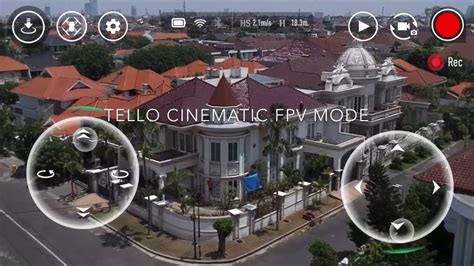 dji tello cinematic fpv mode  raw footage indonesia youtube