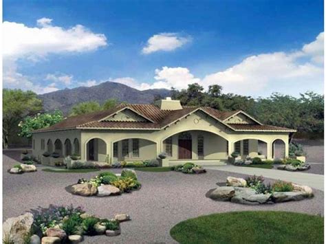 hacienda house plans  center courtyard ayanahouse
