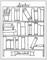 Bookshelf Organizers Ive Doodle Bookcase Journaling sketch template
