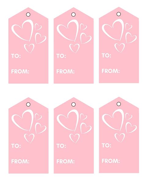 printable printable valentine tags