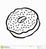 Donuts Clipart Coloring Sprinkle Drawing Sketch Template sketch template