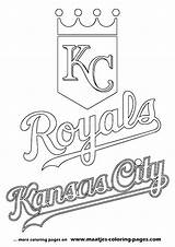 Coloring Pages Mlb Baseball Royals City Mascot Kansas Logo Maatjes Kc Major League Getcolorings Print Color Getdrawings Colorings sketch template