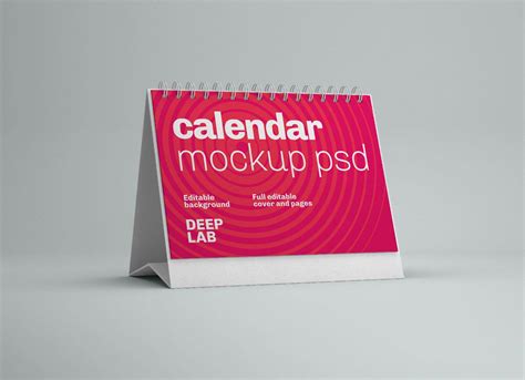 horizontal square vertical desk calendar  mockup psd good mockups