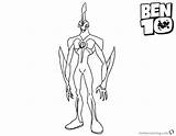 Ben Big Way Coloring Pages Alien Force Printable Color Kids Adults Bettercoloring Print sketch template