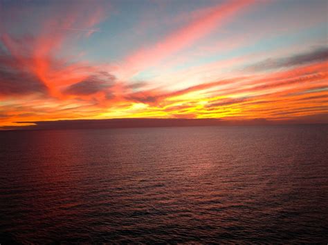 무료 이미지 바닷가 바다 연안 대양 수평선 구름 태양 해돋이 일몰 새벽 황혼 저녁 잔광 아침에 붉은