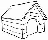 Doghouse Kennel sketch template