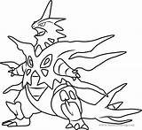 Tyranitar Charizard Gengar Sceptile Colorare Coloringpages101 2197 Manectric Pokémon Ex 1701 sketch template