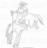 Bucking Coloring Horse Pages Getdrawings Getcolorings Clip Sports sketch template