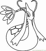 Milotic Noivern Coloringpages101 Pokémon sketch template