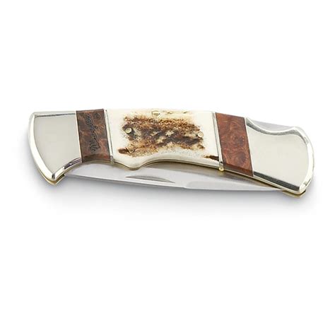 Wrangler® Stag Handle Folding Hunter Knife 181087