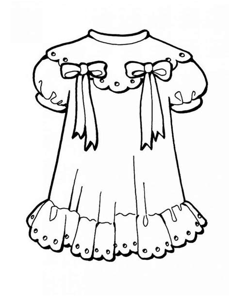 girls dresses coloring pages