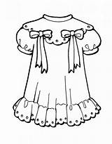 Coloring Color Dresses Pages Print Girls sketch template